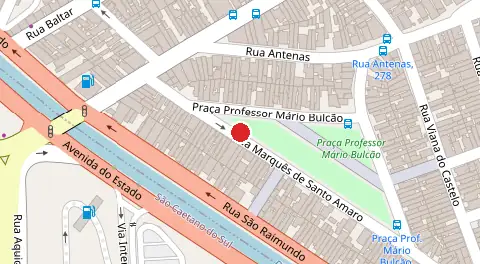 Mapa da localização
