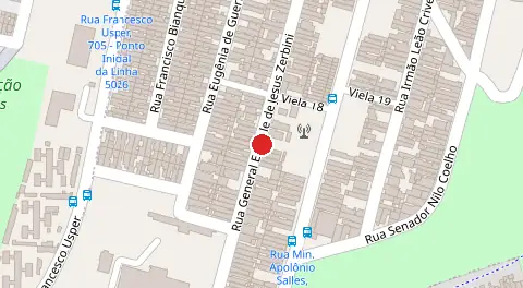 Mapa da localização