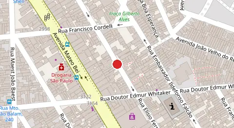Mapa da localização
