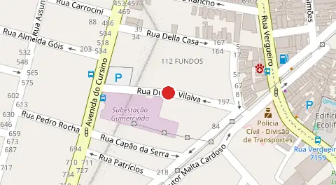 Mapa da localização