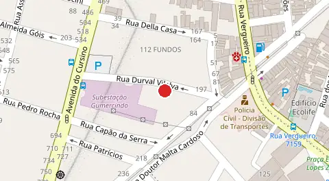 Mapa da localização