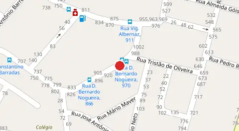 Mapa da localização