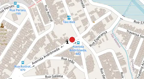 Mapa da localização
