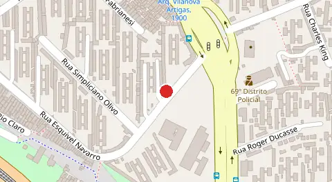 Mapa da localização