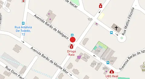 Mapa da localização
