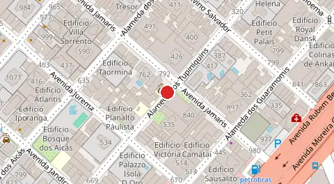 Mapa da localização