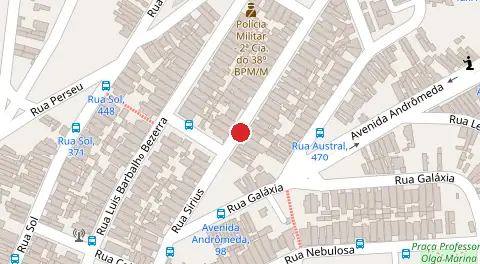 Mapa da localização