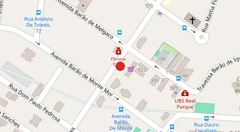 Mapa da localização