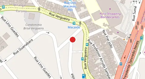 Mapa da localização