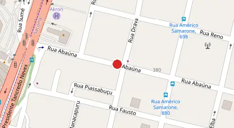 Mapa da localização