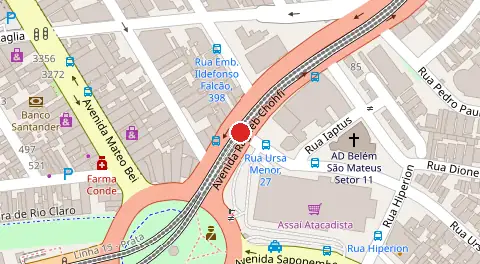 Mapa da localização
