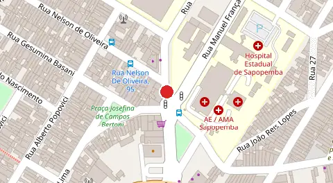 Mapa da localização