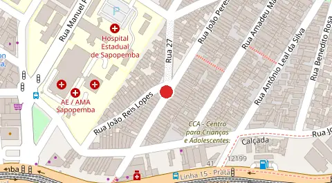 Mapa da localização