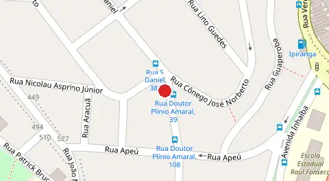 Mapa da localização