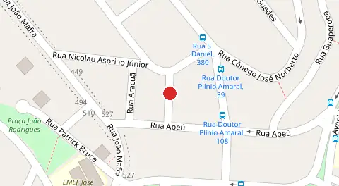 Mapa da localização