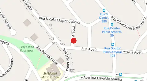 Mapa da localização