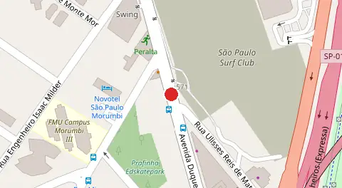 Mapa da localização
