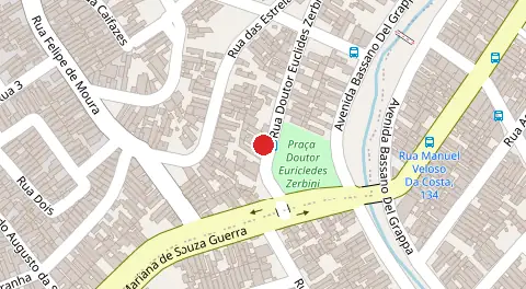 Mapa da localização