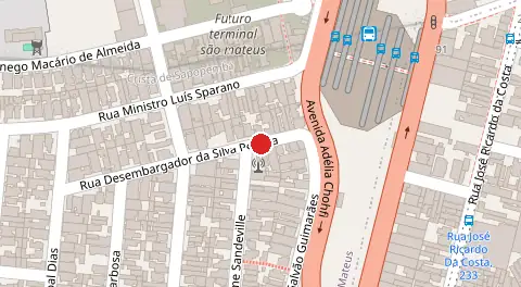 Mapa da localização
