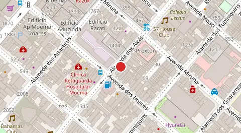 Mapa da localização
