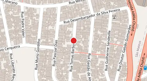 Mapa da localização
