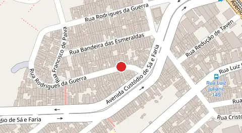 Mapa da localização