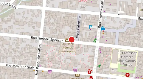 Mapa da localização
