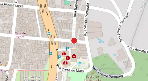 Mapa da localização