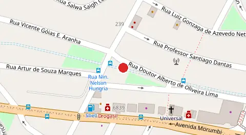 Mapa da localização