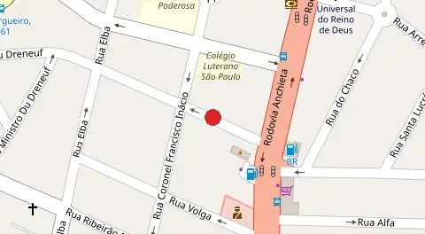 Mapa da localização