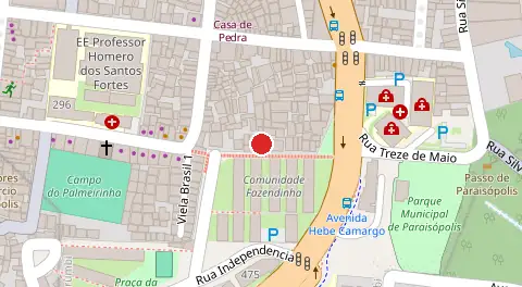 Mapa da localização