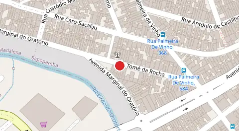 Mapa da localização