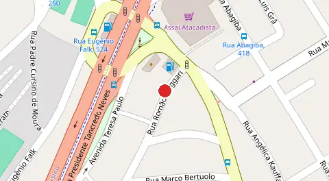 Mapa da localização