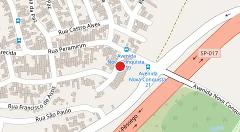 Mapa da localização