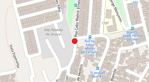 Mapa da localização