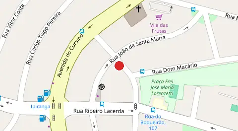 Mapa da localização