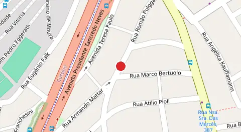 Mapa da localização