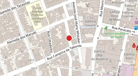 Mapa da localização
