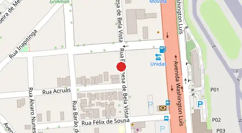 Mapa da localização