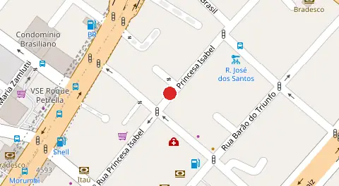 Mapa da localização