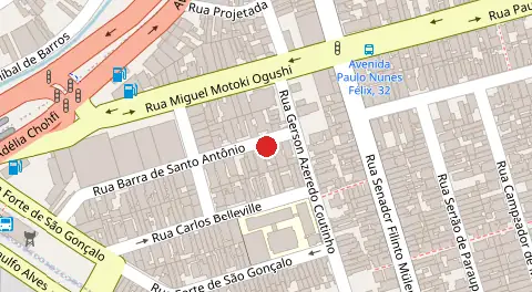 Mapa da localização