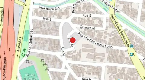 Mapa da localização