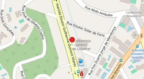 Mapa da localização