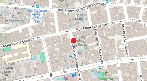 Mapa da localização