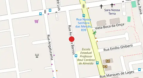 Mapa da localização