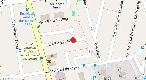 Mapa da localização
