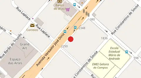 Mapa da localização