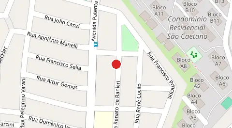 Mapa da localização