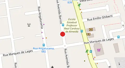 Mapa da localização