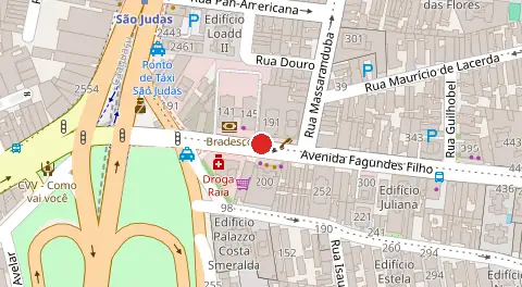Mapa da localização